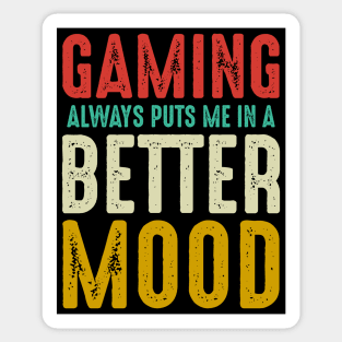 Gaming Always Puts Me in Better Mood Sticker